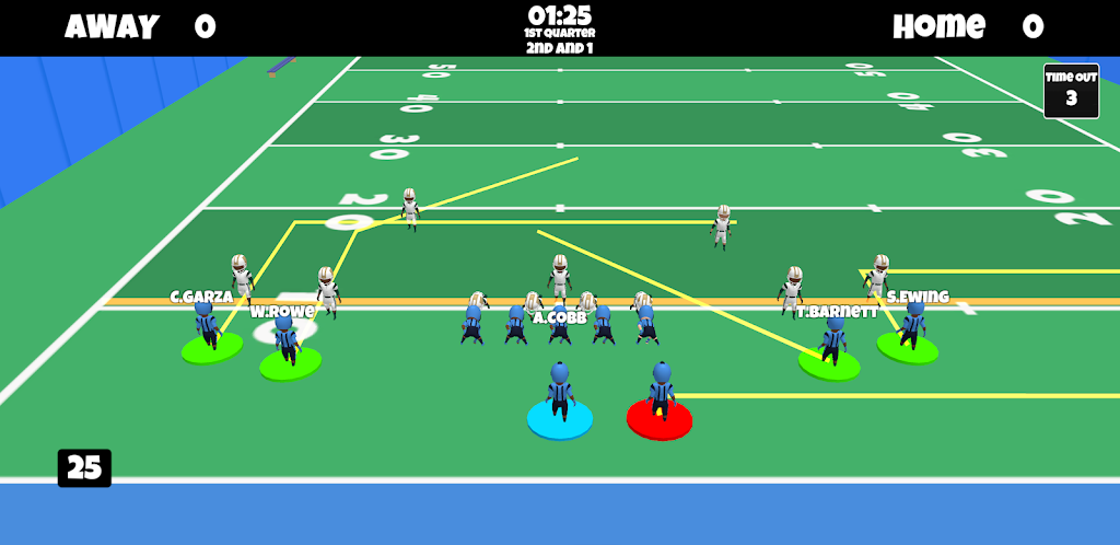 【安卓手机游戏】3D复古橄榄球2：达阵荣耀