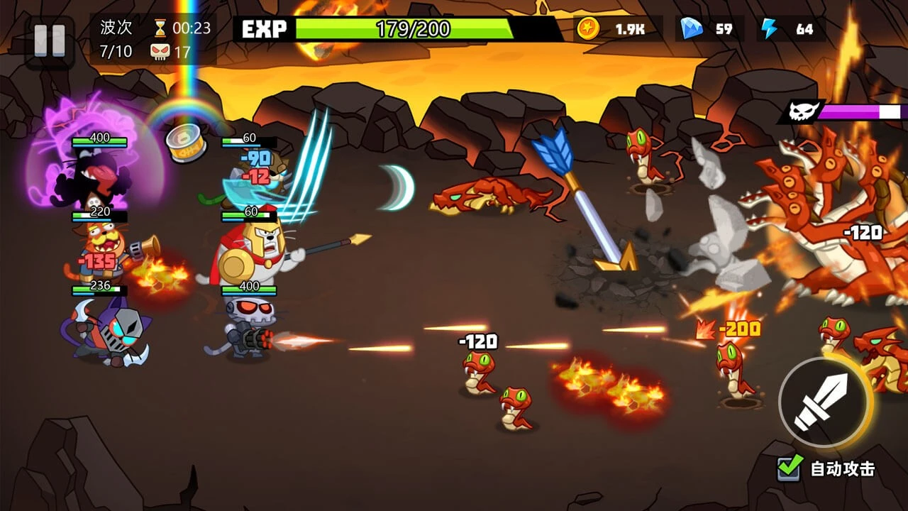 猫咪勇士冒险（解锁秒杀免广告等）