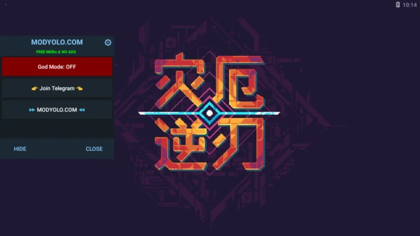 【安卓手机游戏】灾厄逆刃MOD菜单_v1.61 MOD菜单:1、上帝模式(无敌)